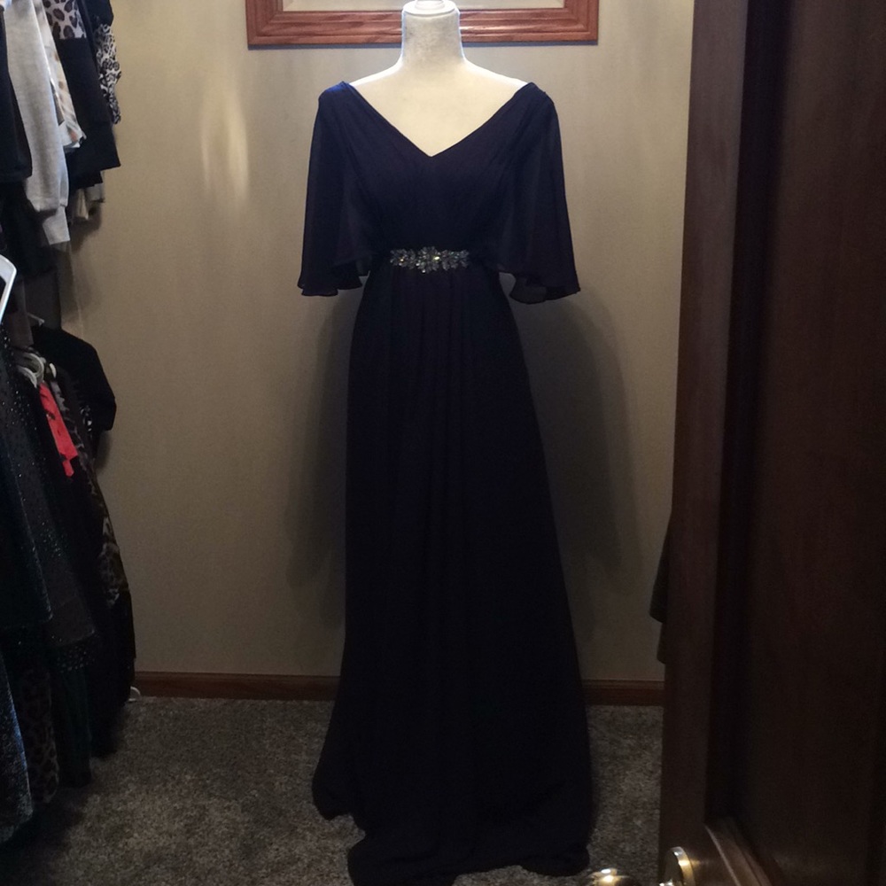 Long navy blue dress size 14